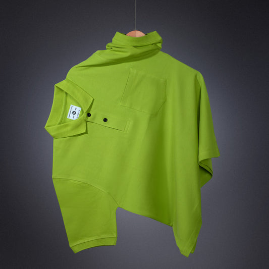 Pure Cotton Polo Pocket T shirts (Apple Green)