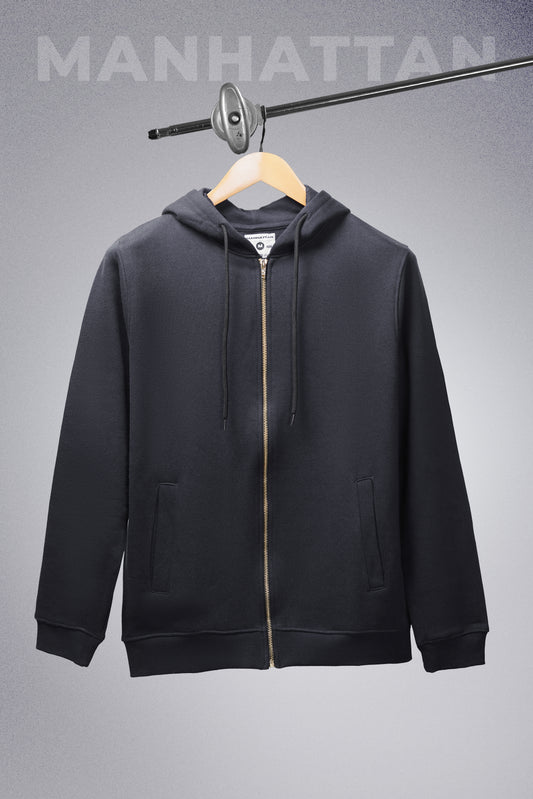 Premium Hoodies Zipper Unisex Black