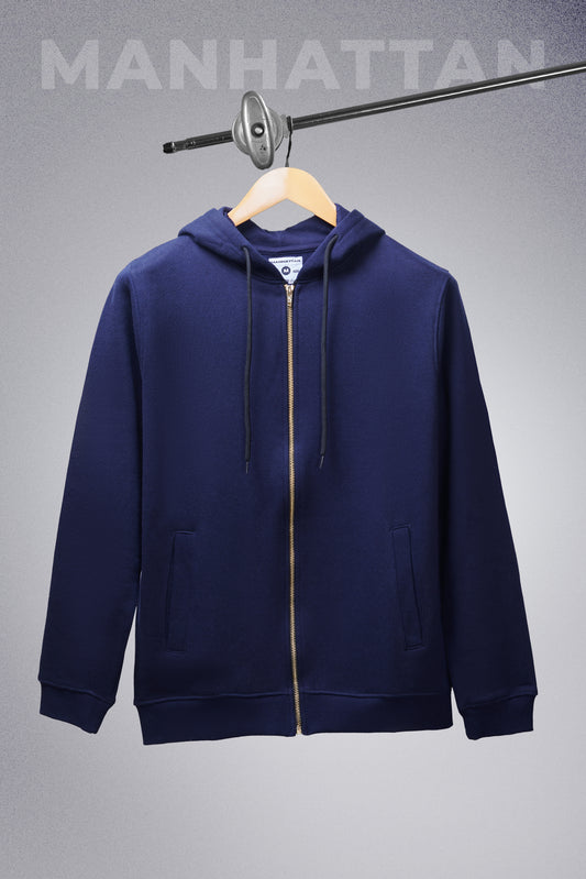 Premium Hoodies Zipper Unisex Navy