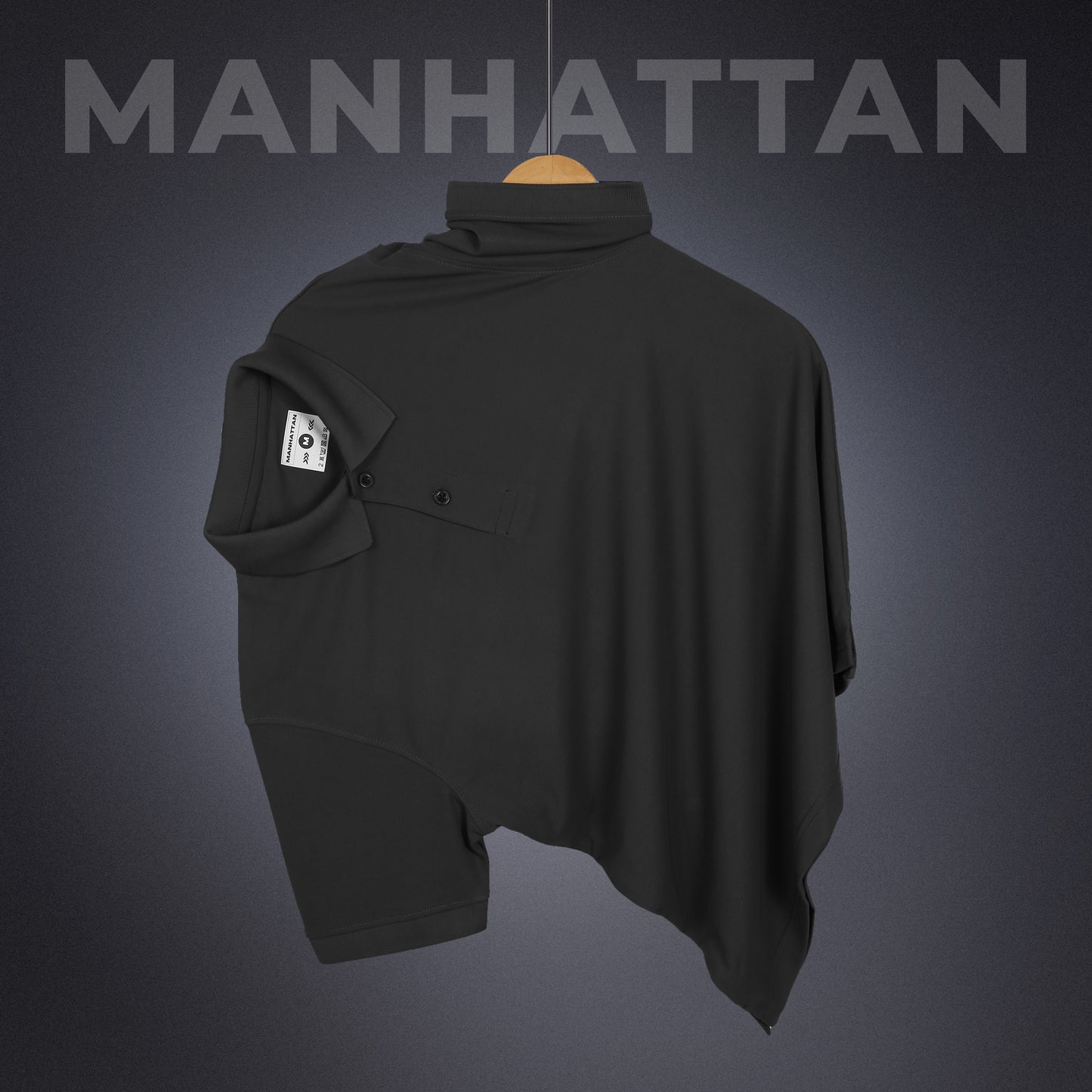 Sports Dry Fit Dark Grey Polo T Shirts (Micro Polyester)