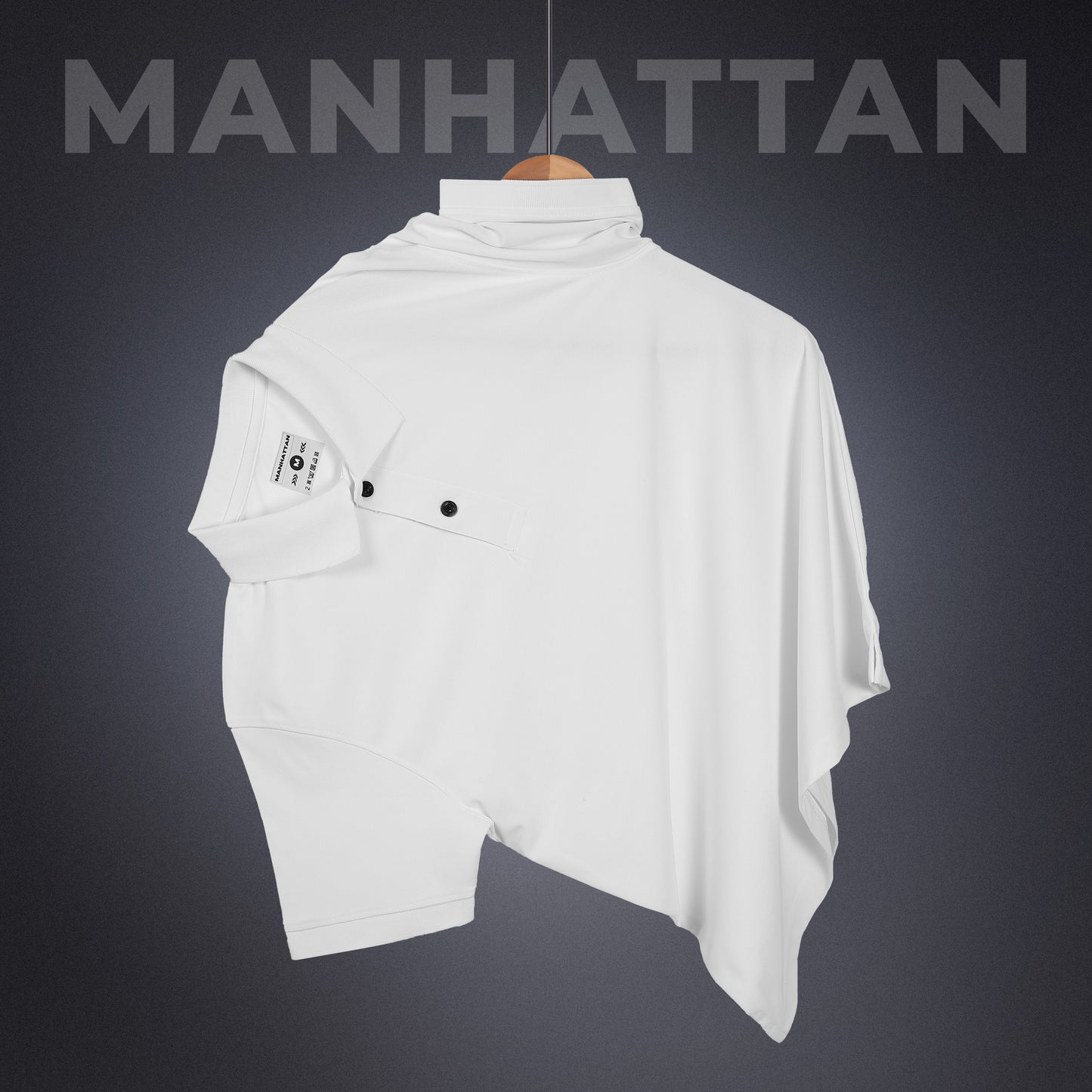 Sports Dry Fit White Polo T Shirts (Poly Cotton)