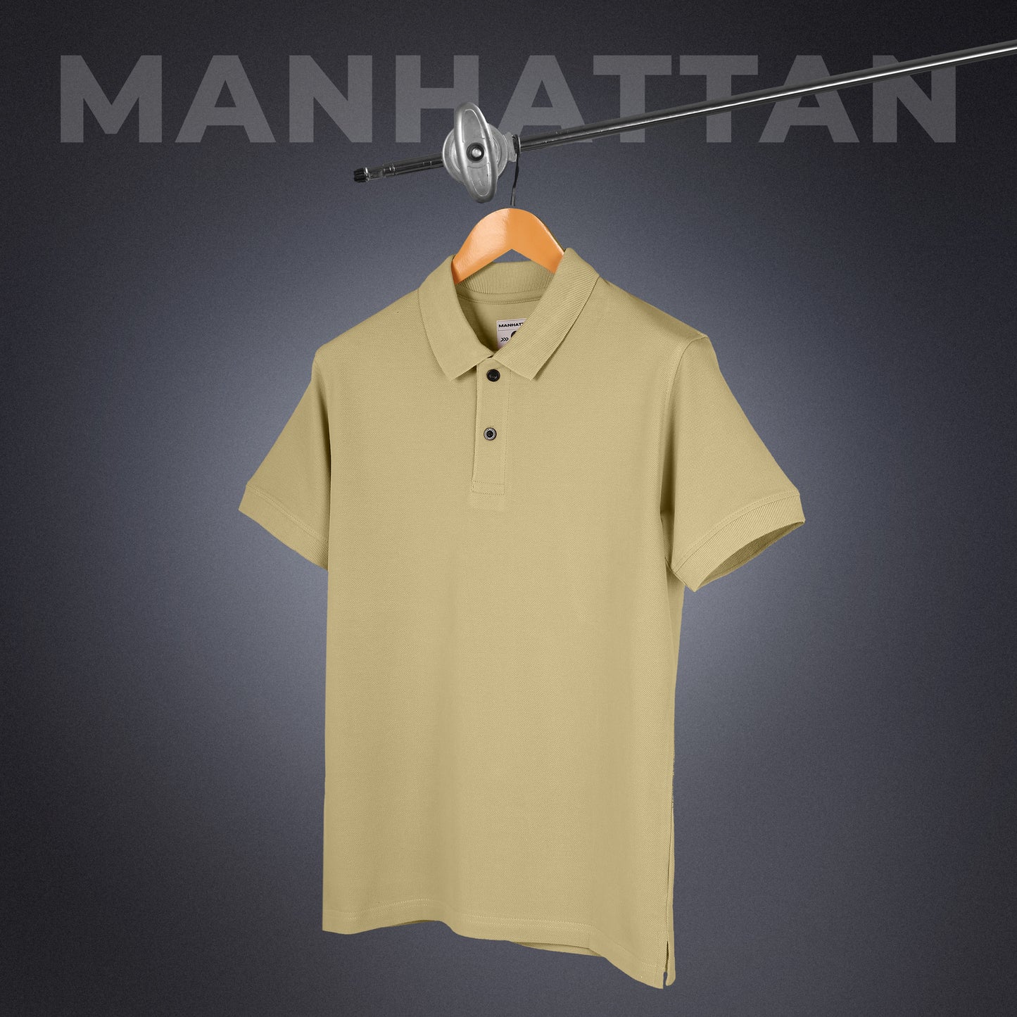 Pure Cotton Polo Plain T Shirts (Beach) Without Pocket