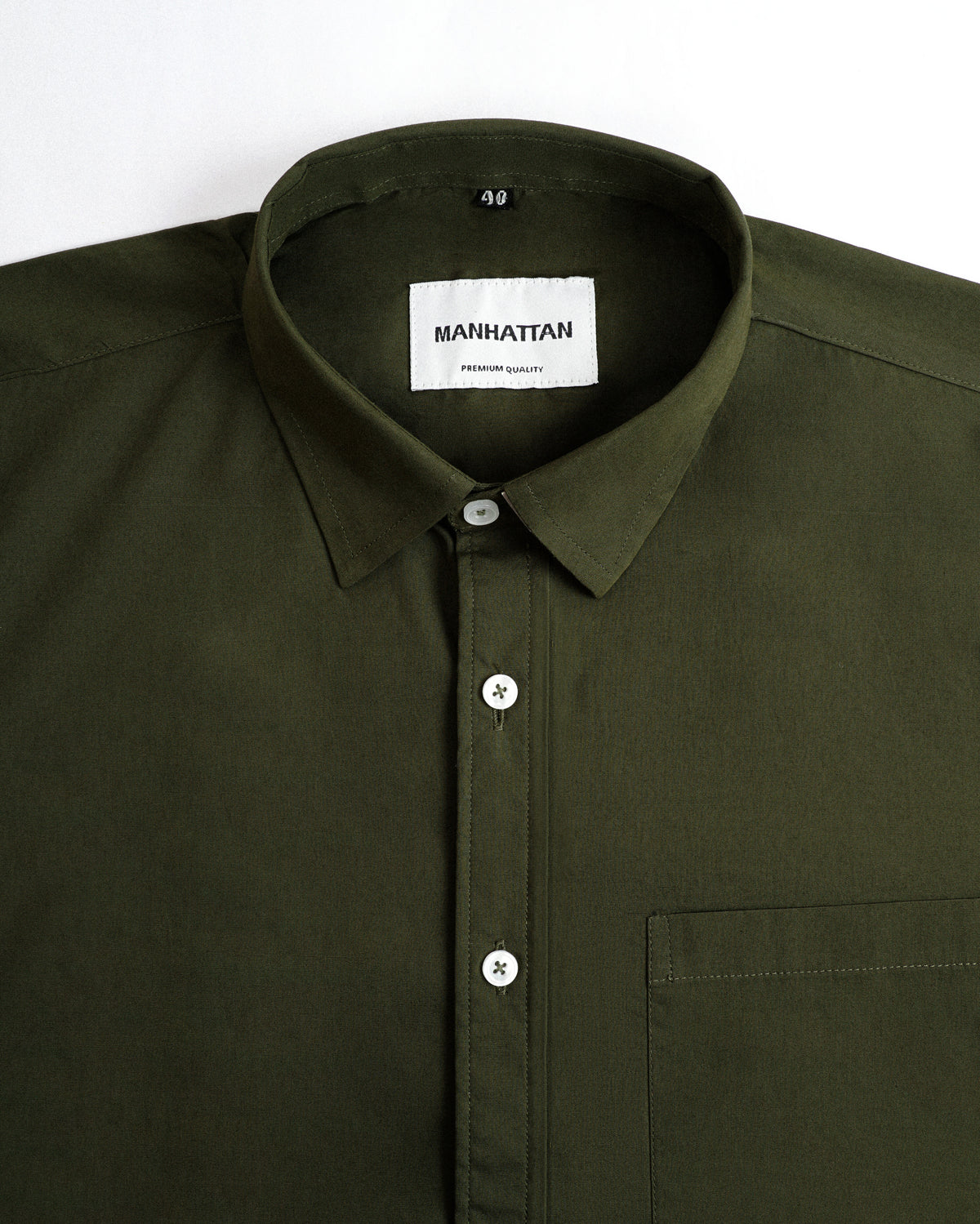 Pure Cotton Military Green Shirts Full Sleeve