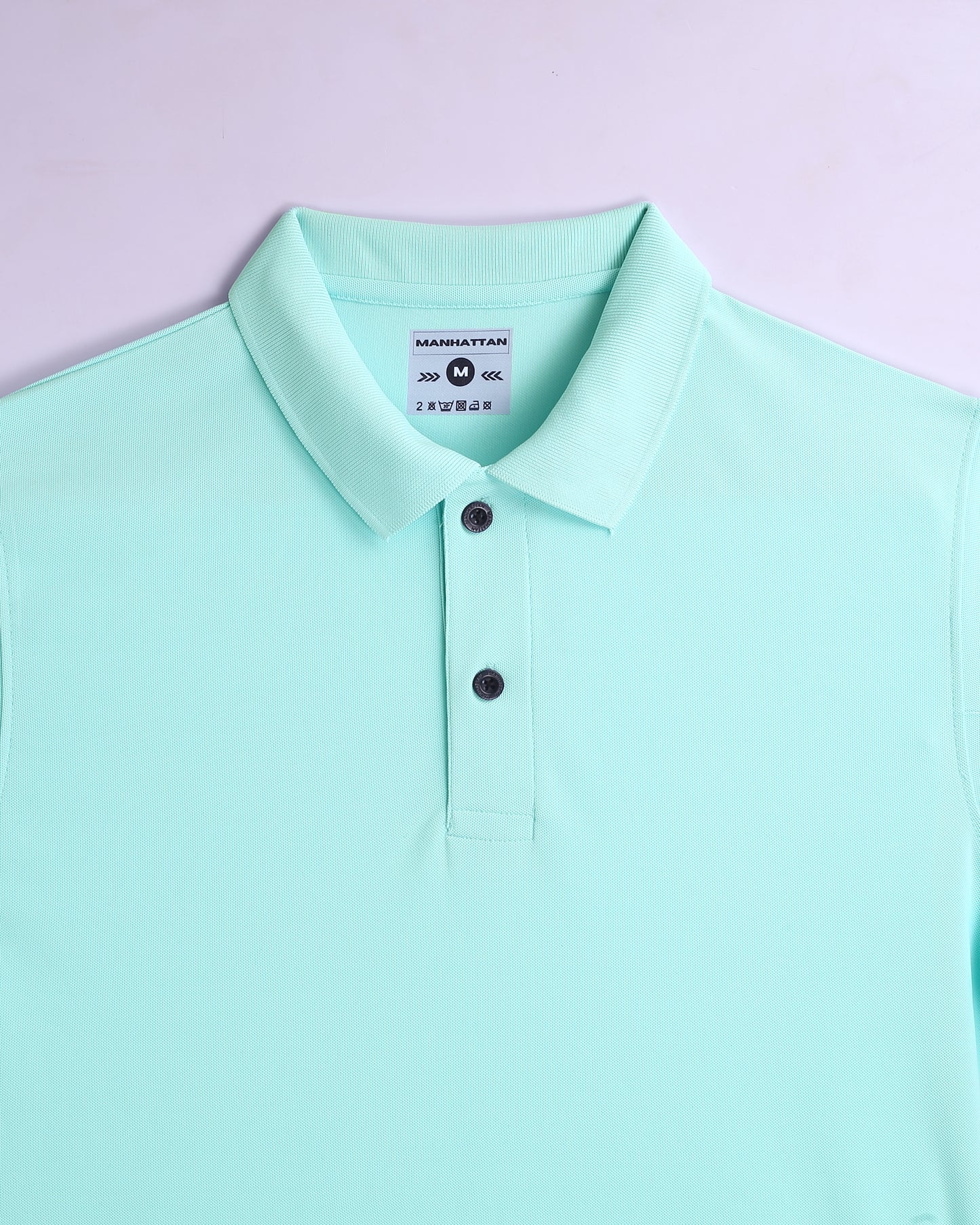 Sports Dry Fit Mint Blue Polo T Shirts (Micro Polyester)