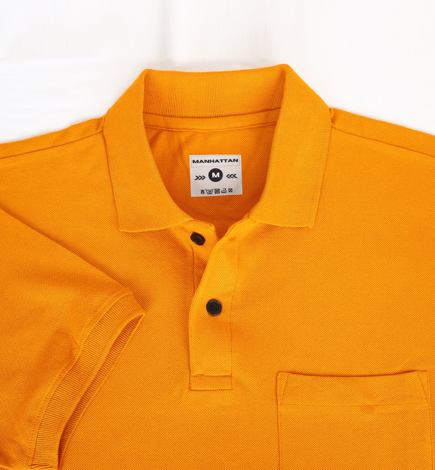 Pure Cotton Polo Pocket T shirts (Golden Mustard)
