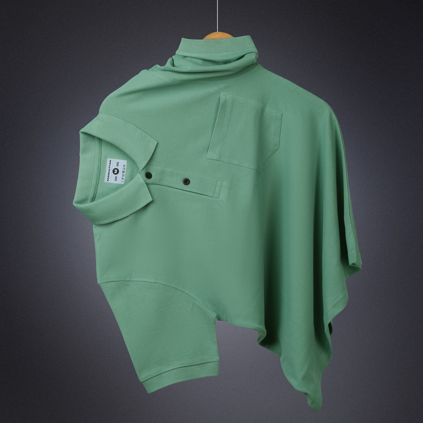 Pure Cotton Polo Pocket T Shirts (Olive Green)