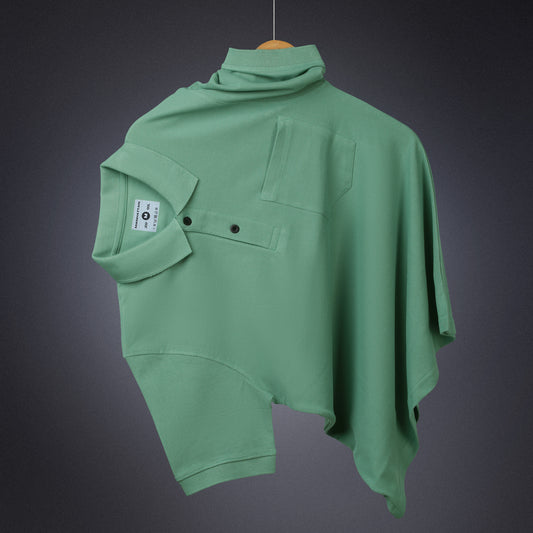 Pure Cotton Polo Pocket T Shirts (Olive Green)