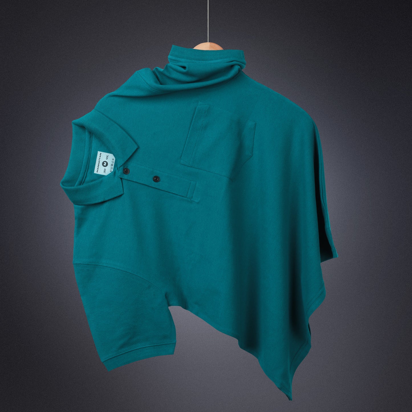 Pure Cotton Polo Pocket T Shirts (Teal Green)