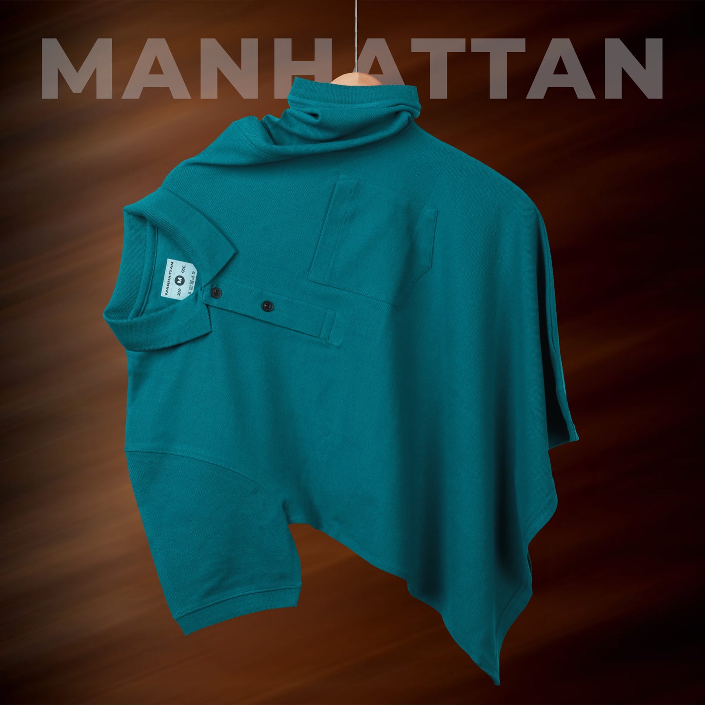 Pure Cotton Polo Pocket T Shirts (Teal Green)
