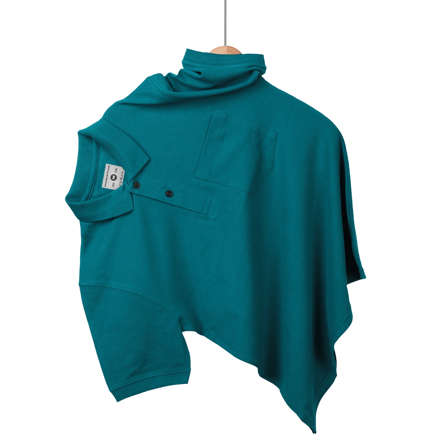 Pure Cotton Polo Pocket T Shirts (Teal Green)