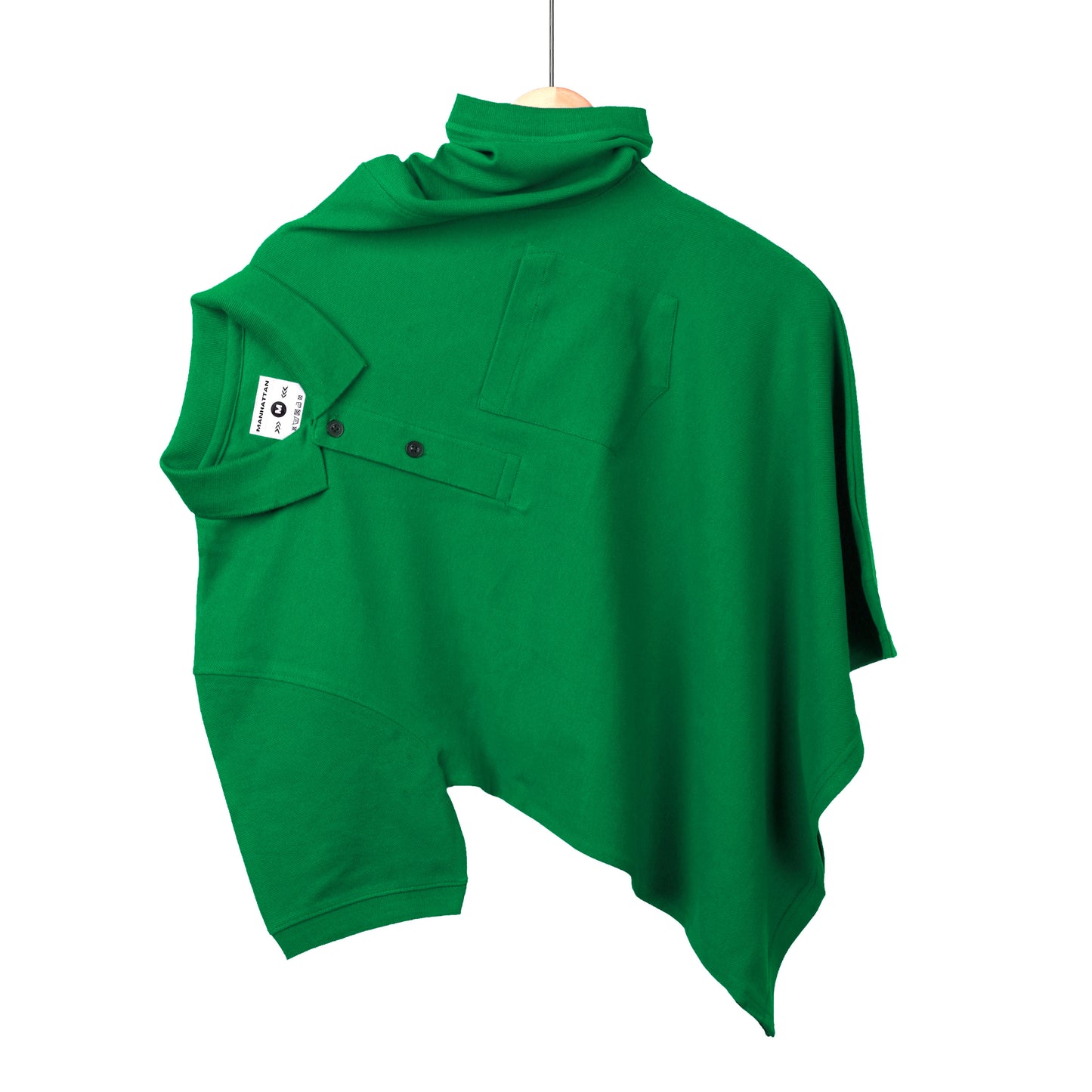Pure Cotton Polo Pocket T Shirts (Dark Green)