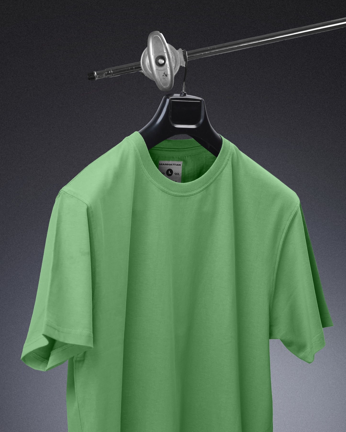 Basic Regular Fit T Shirts Unisex Apple Green