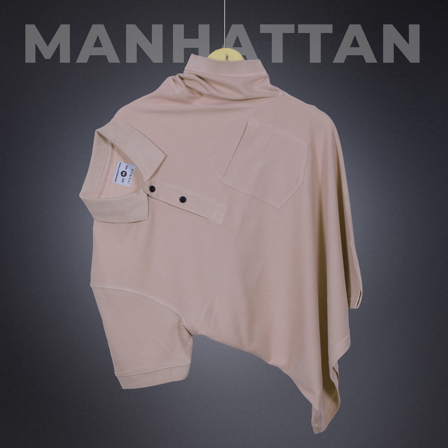 Pure Cotton Polo Pocket T shirts (Dusty Pink)