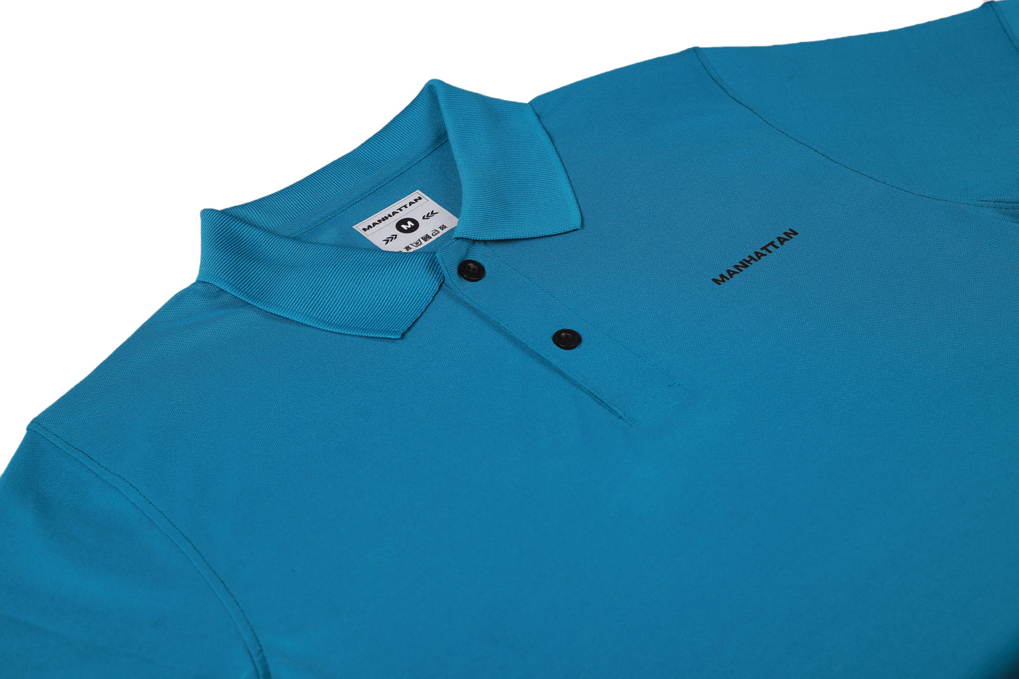 Sports Dry Fit Teal Blue Polo T Shirts (Micro Polyester)
