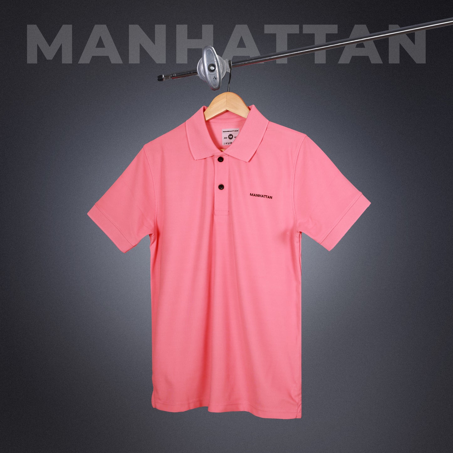 Sports Dry Fit Peach Pink Polo T Shirts (Micro Polyester)