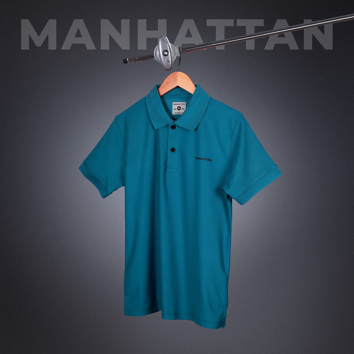 Sports Dry Fit Teal Blue Polo T Shirts (Micro Polyester)