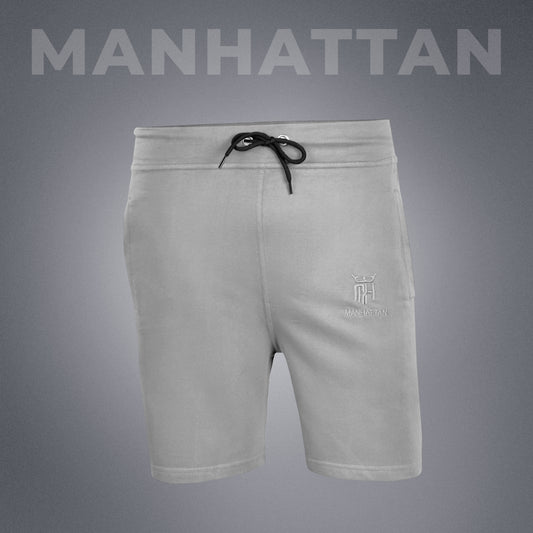 Premium Cotton Cement Grey Shorts Regular Fit