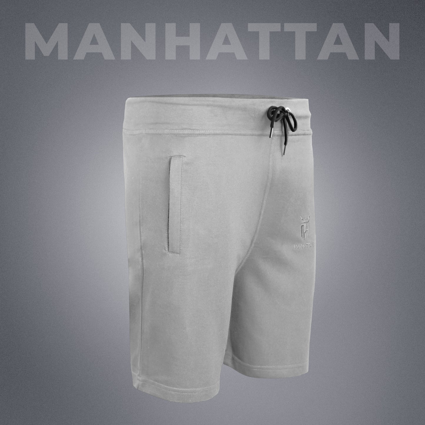Premium Cotton Cement Grey Shorts Regular Fit