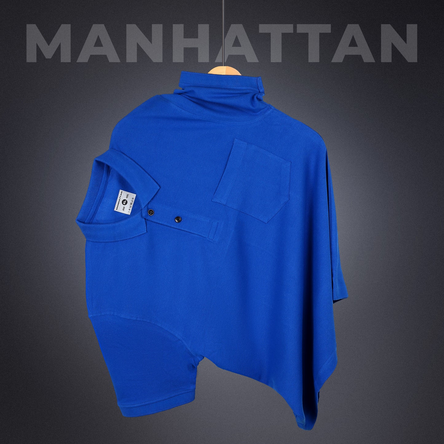 Pure Cotton Polo Pocket T shirts (Royal Blue)