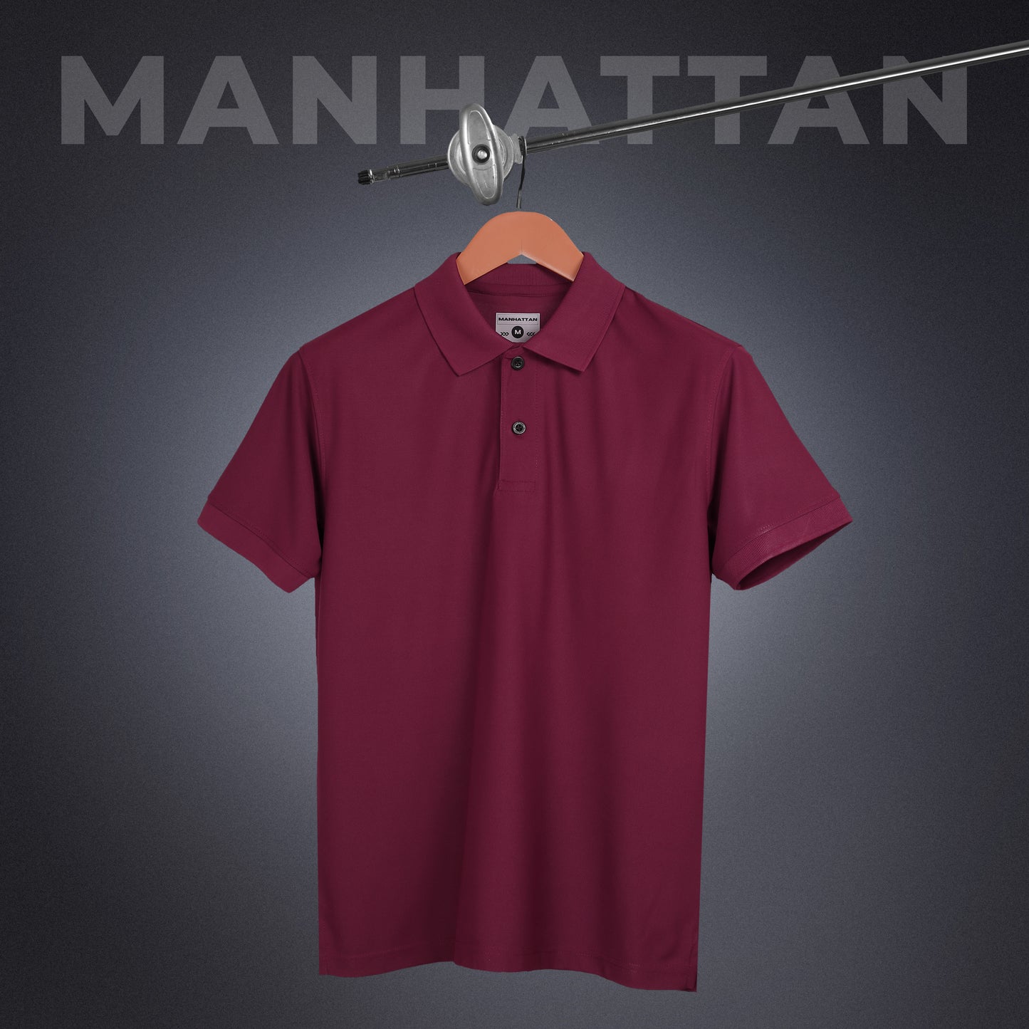 Sports Dry Fit Cherry Red Polo T Shirts (Micro Polyester)