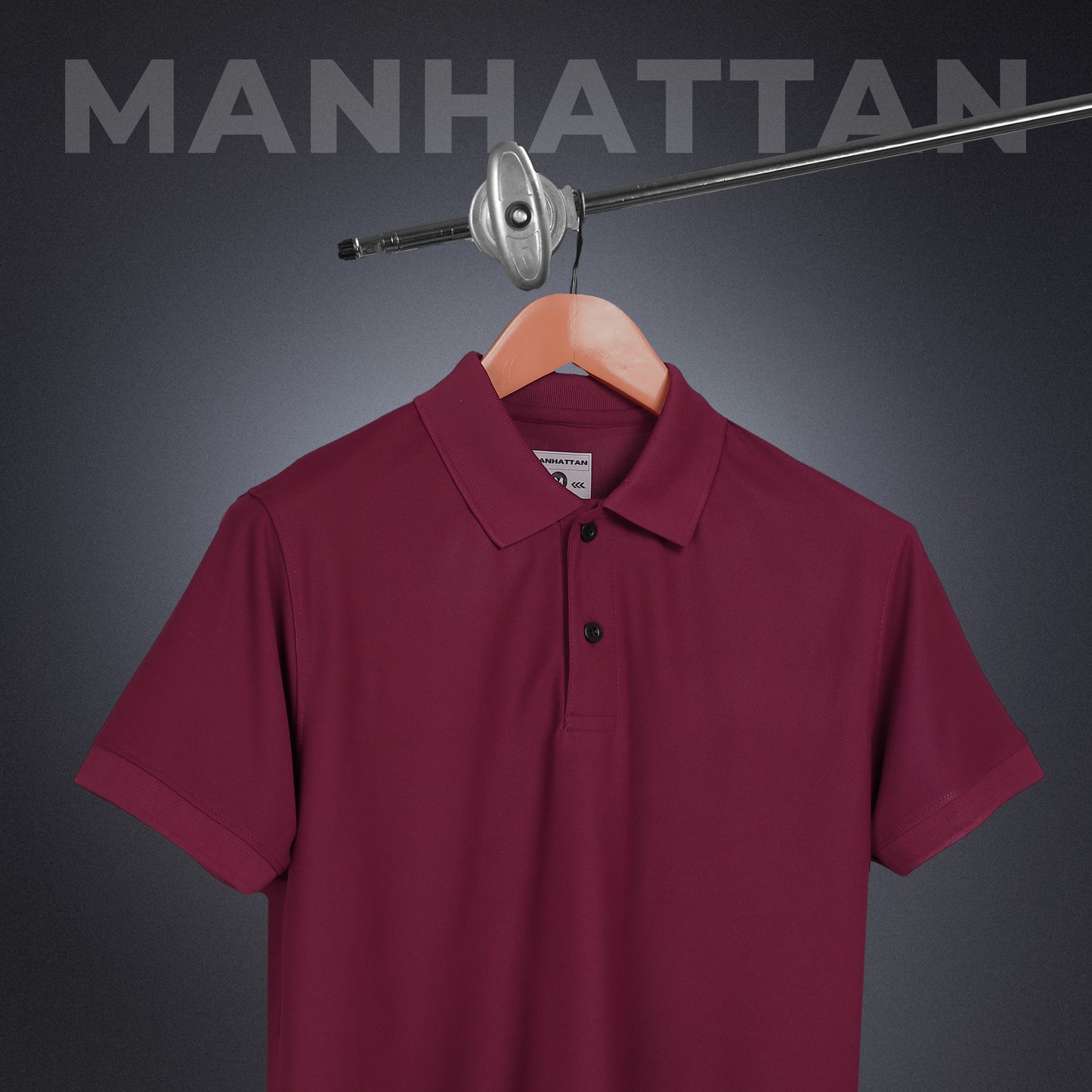 Sports Dry Fit Cherry Red Polo T Shirts (Micro Polyester)