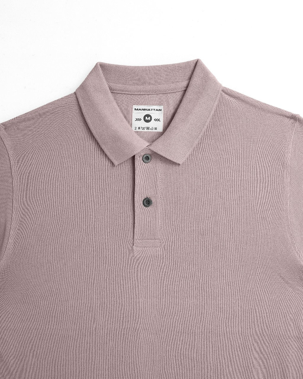 Pure Cotton Polo Plain T Shirts (Dusty Pink) Without Pocket