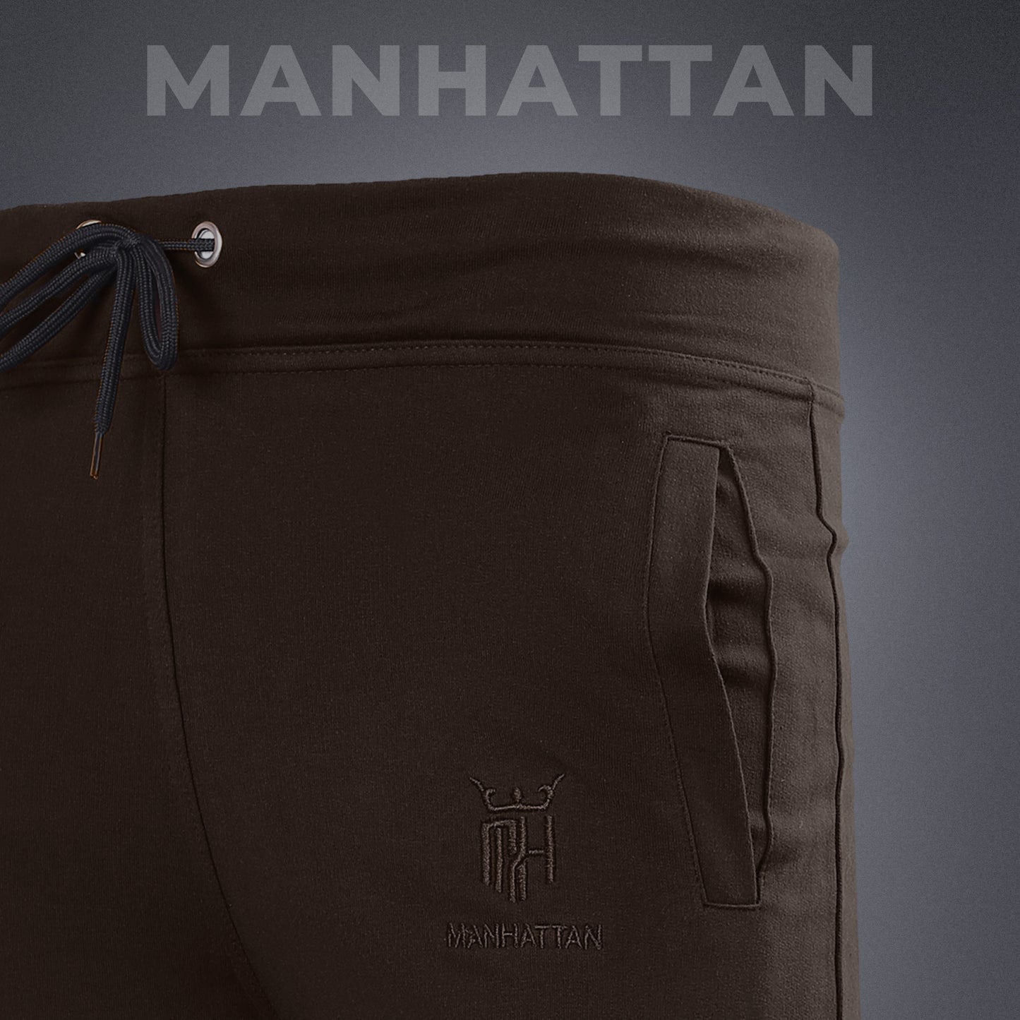 Premium Cotton Coffee Brown 3/4 Shorts Regular Fit