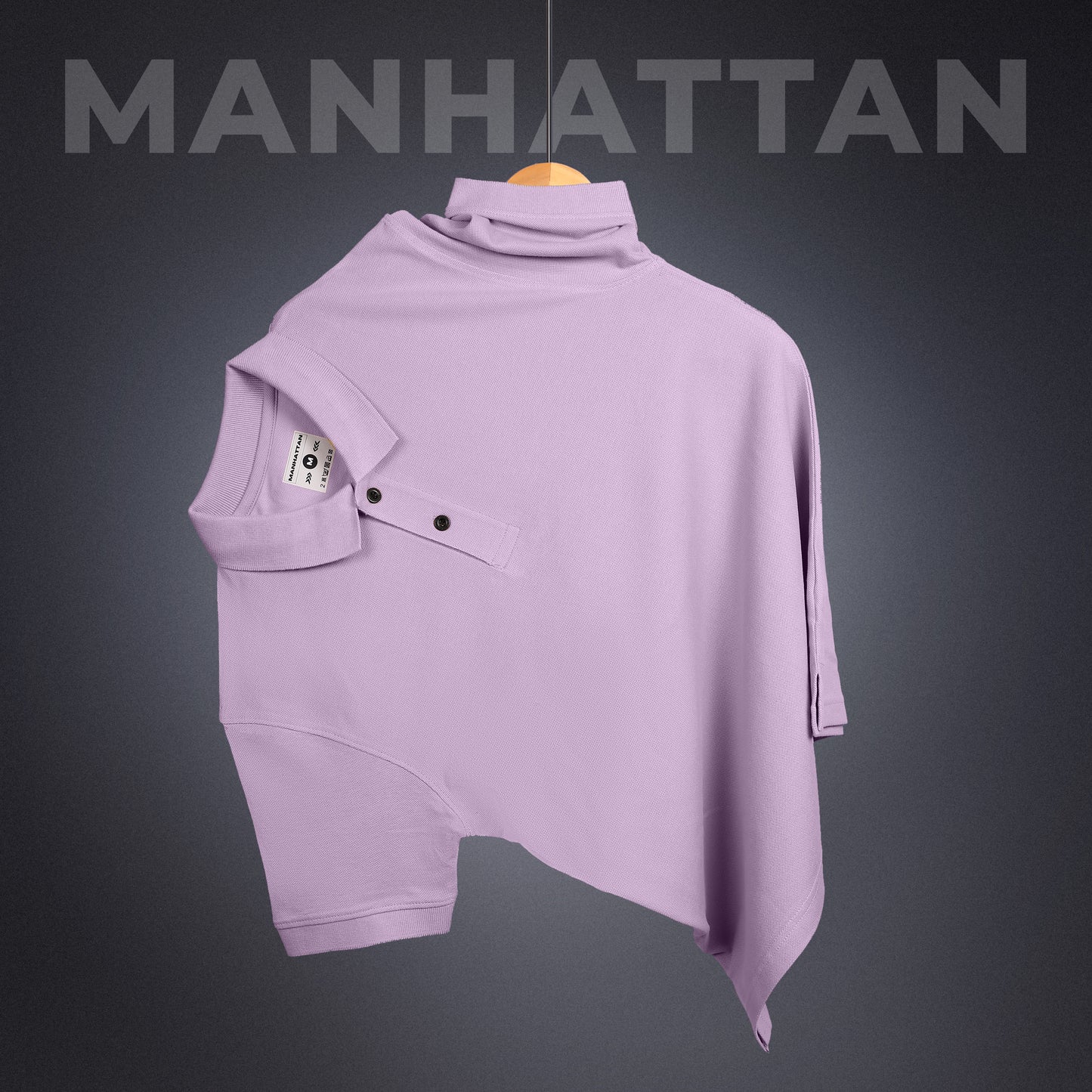 Pure Cotton Polo Plain T Shirts (Pearl Pink) Without Pocket