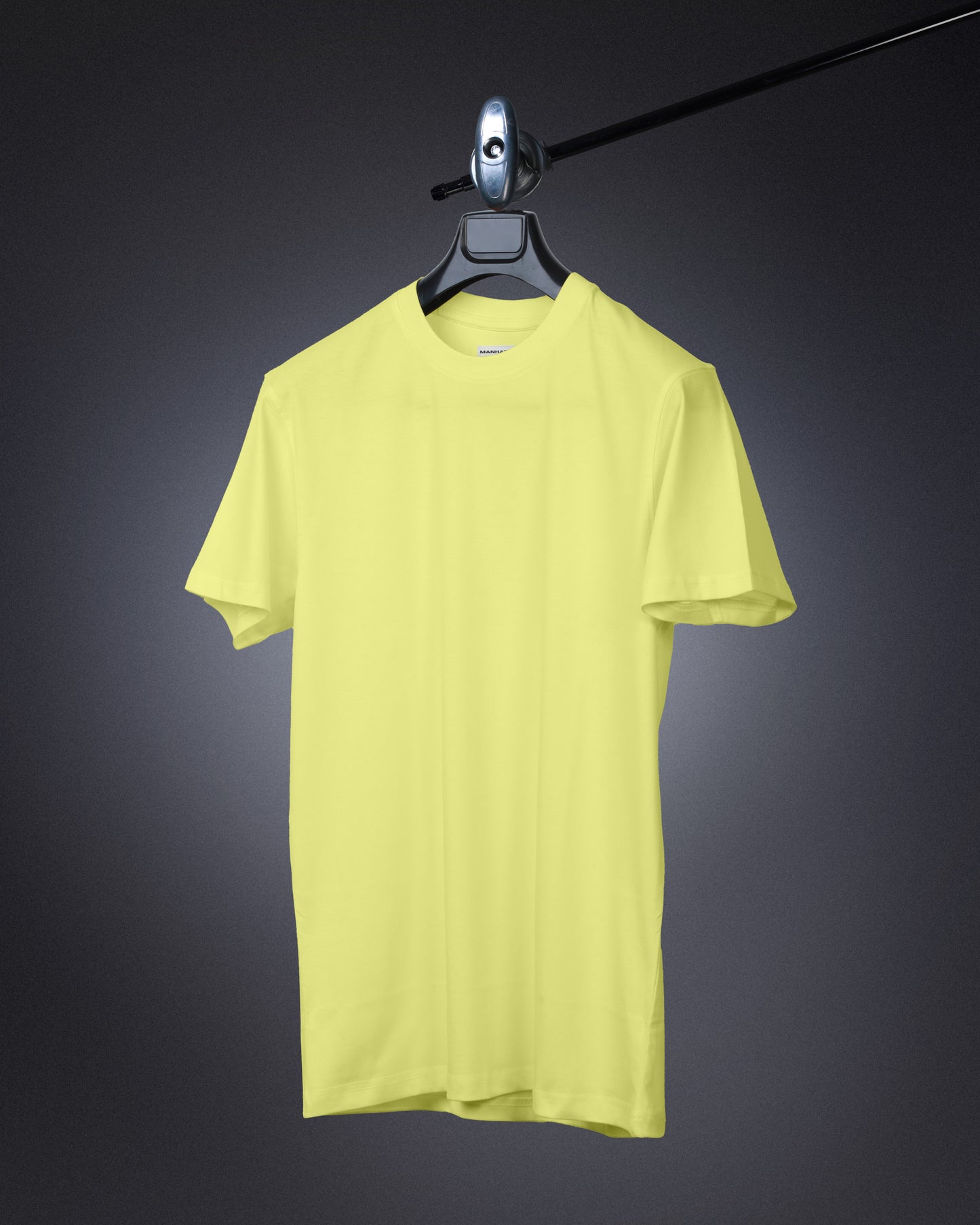 Basic Regular Fit T Shirts Unisex Pastel Yellow
