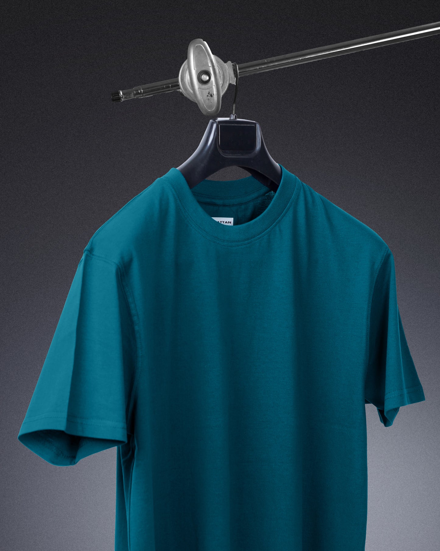 Basic Regular Fit T Shirts Unisex Teal Green