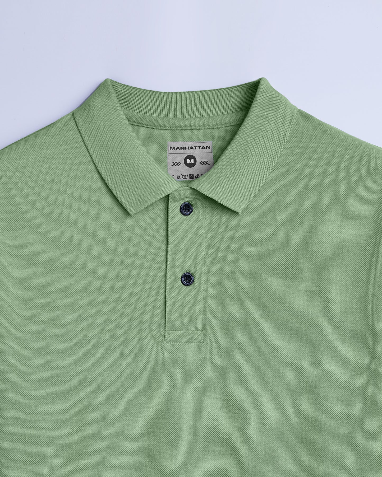 Cotton Polo Full Sleeve Unisex Light Pista Without Pocket