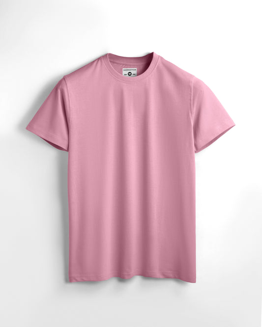 Basic Regular Fit T Shirts Unisex Dusty Pink