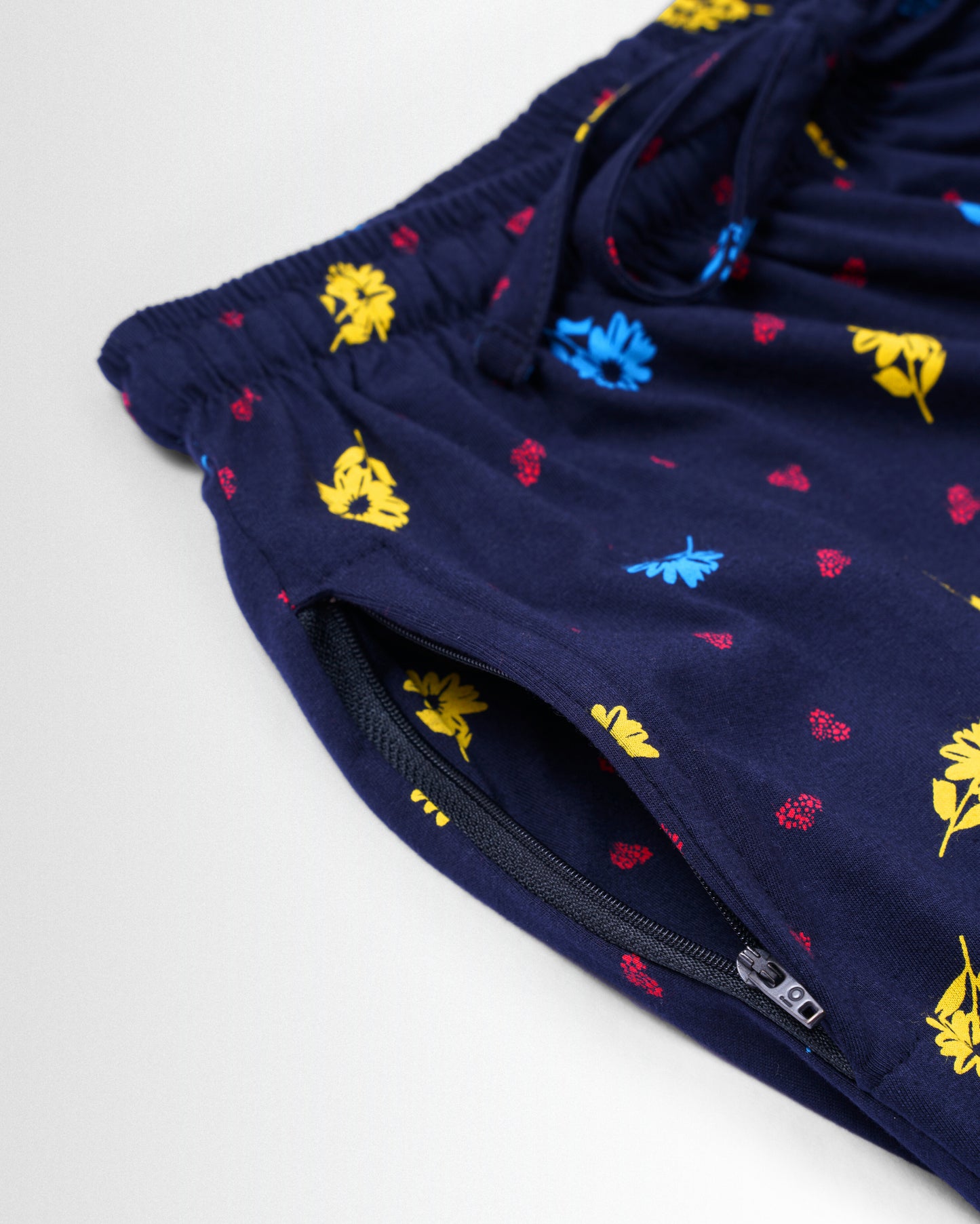 Women's Co ord set Navy Blue Flower