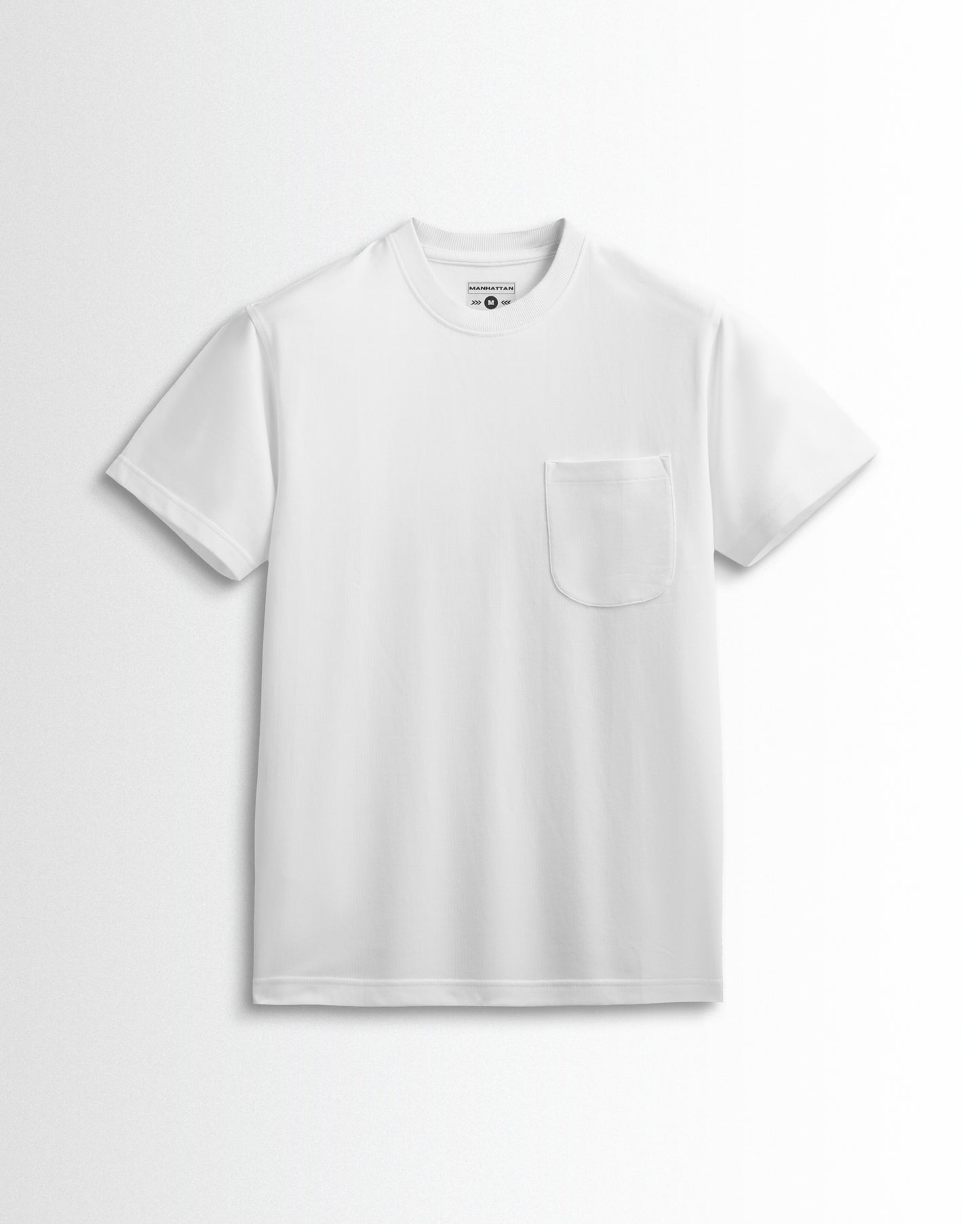 Premium Plain Pocket T Shirts White