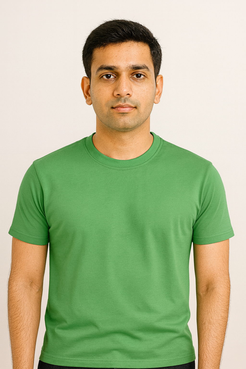 Basic Regular Fit T Shirts Unisex Apple Green