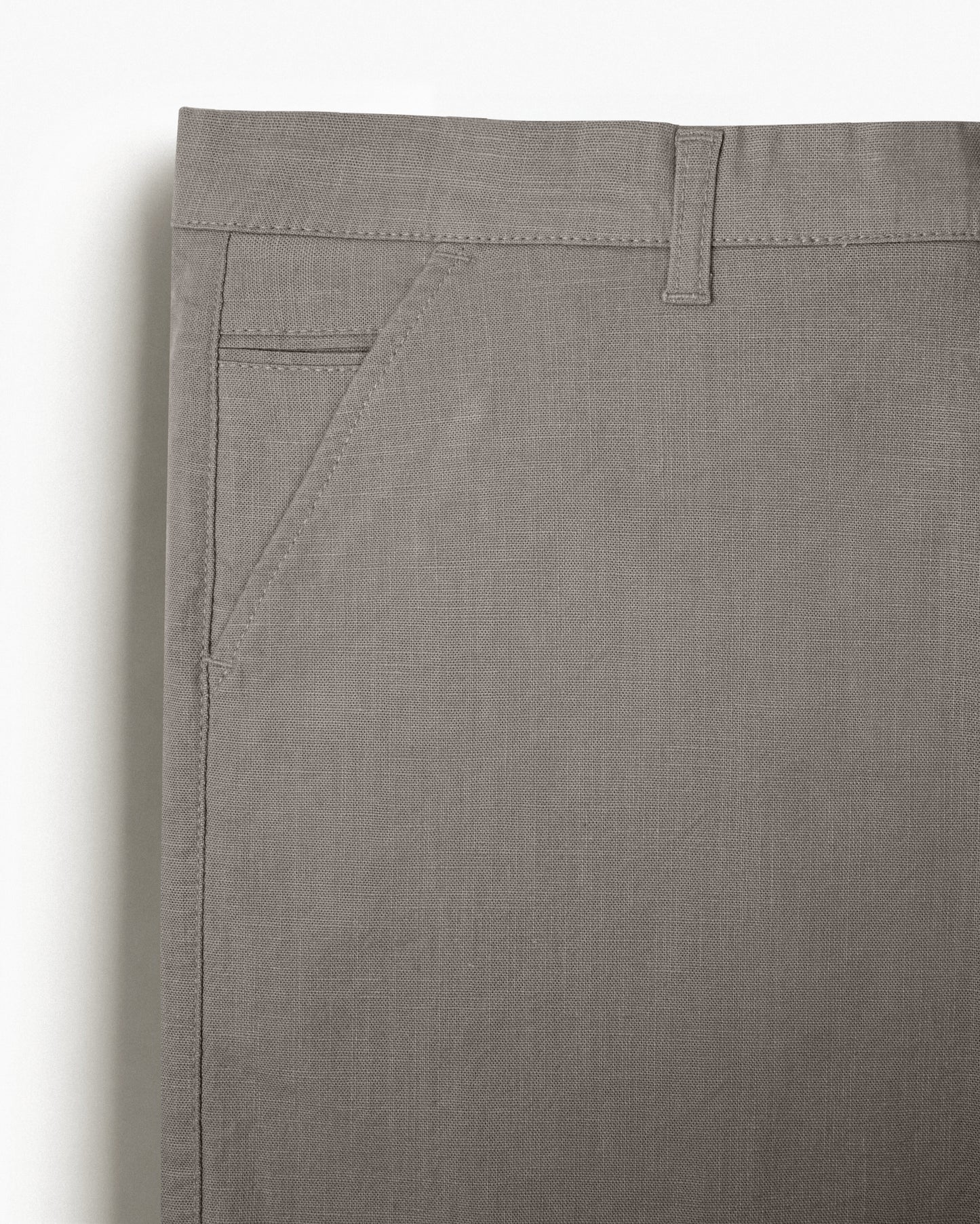Cotton Casual Pants Khaki Linen