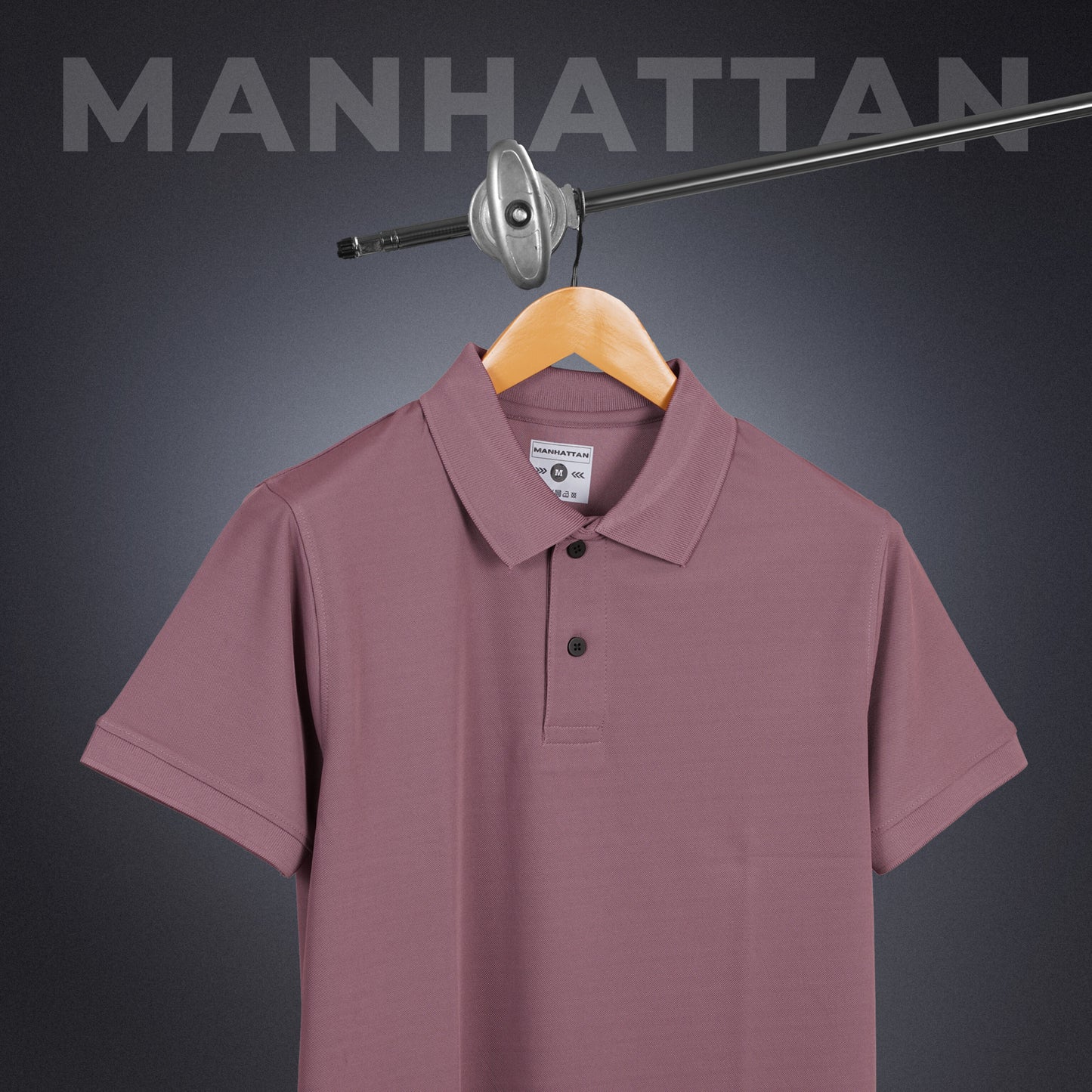 Sports Dry Fit Mauve Brown Polo T Shirts (Micro Polyester)