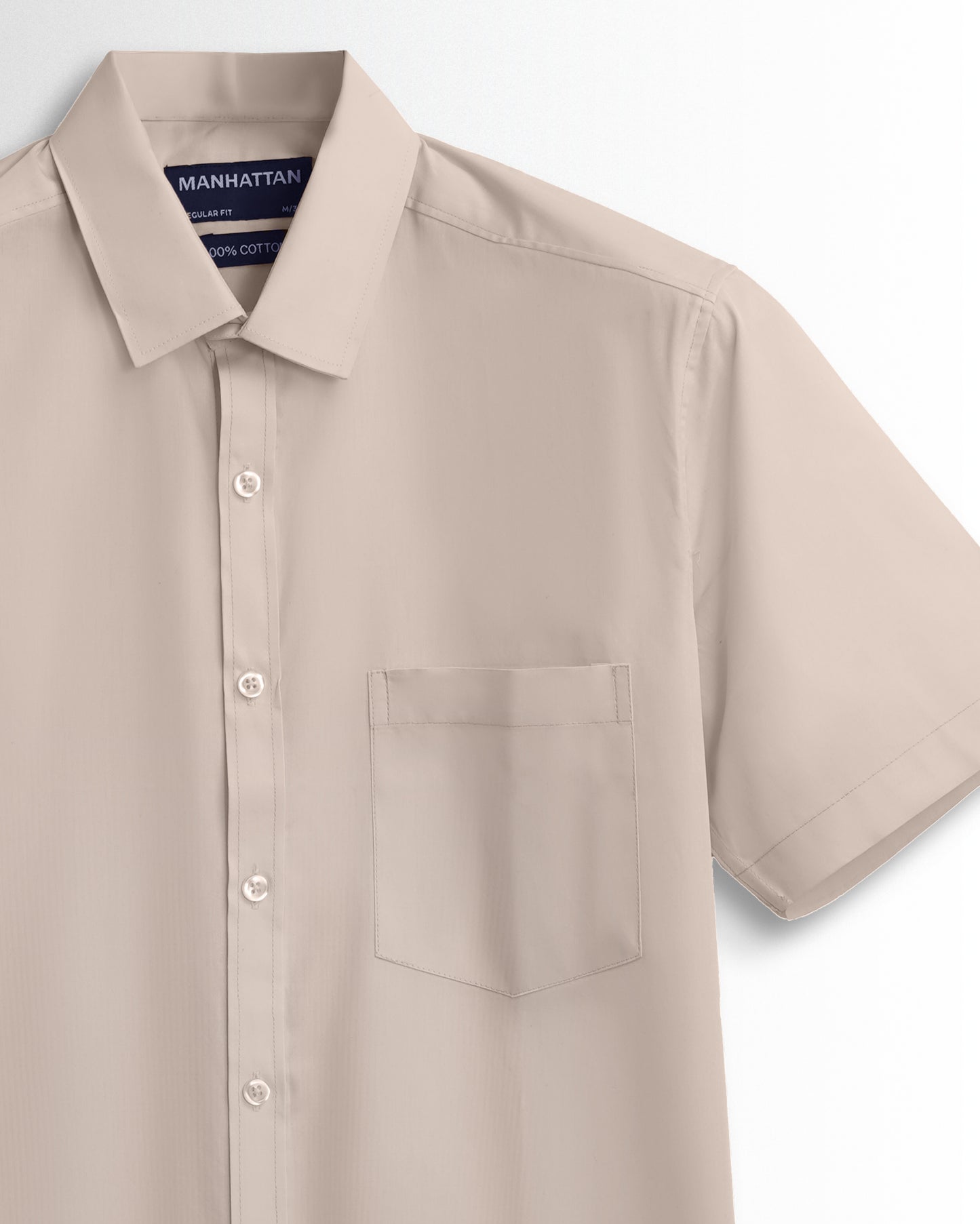 Pure Cotton Beige Shirts.