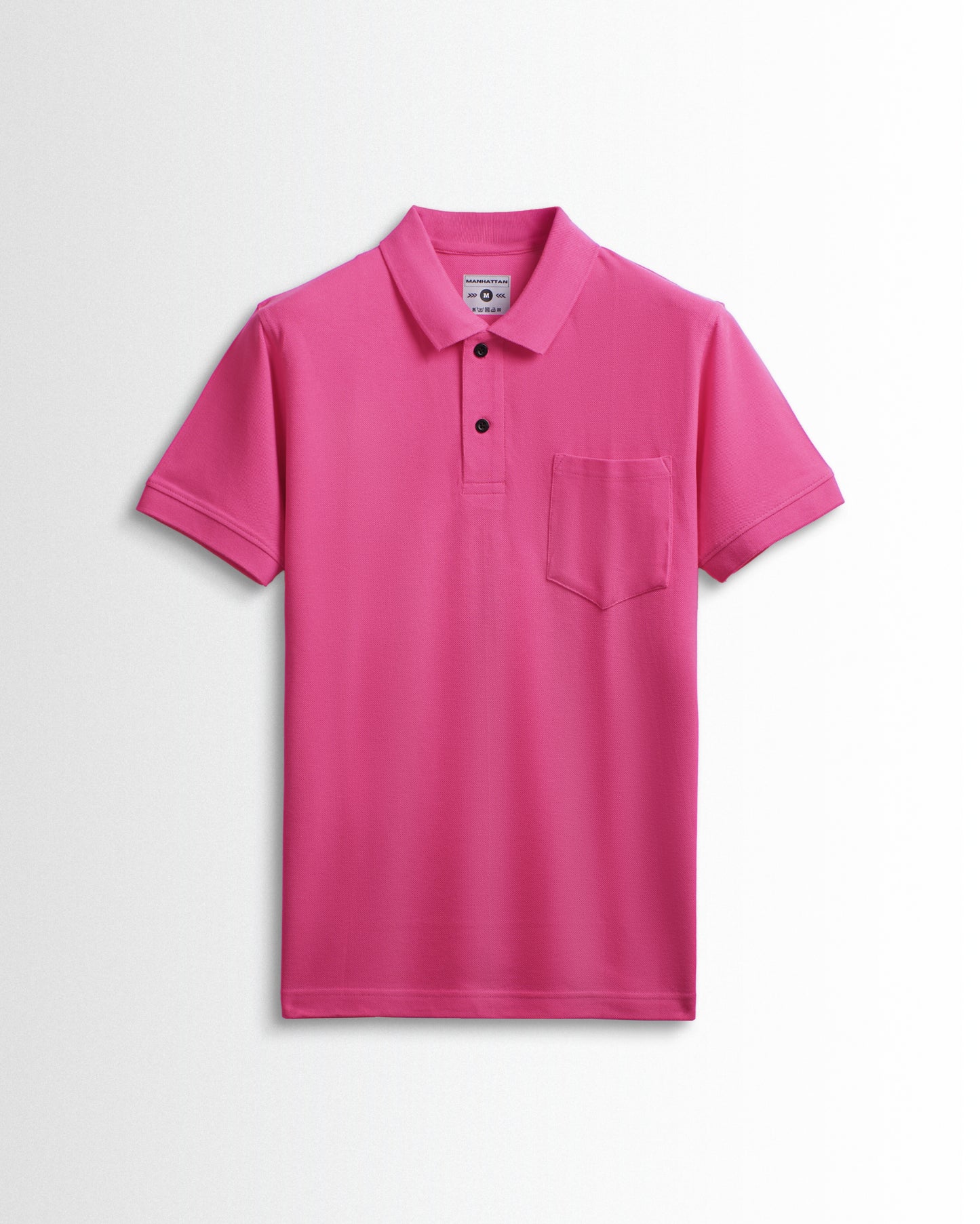 Pure Cotton Polo Pocket T shirts (Dark Pink)