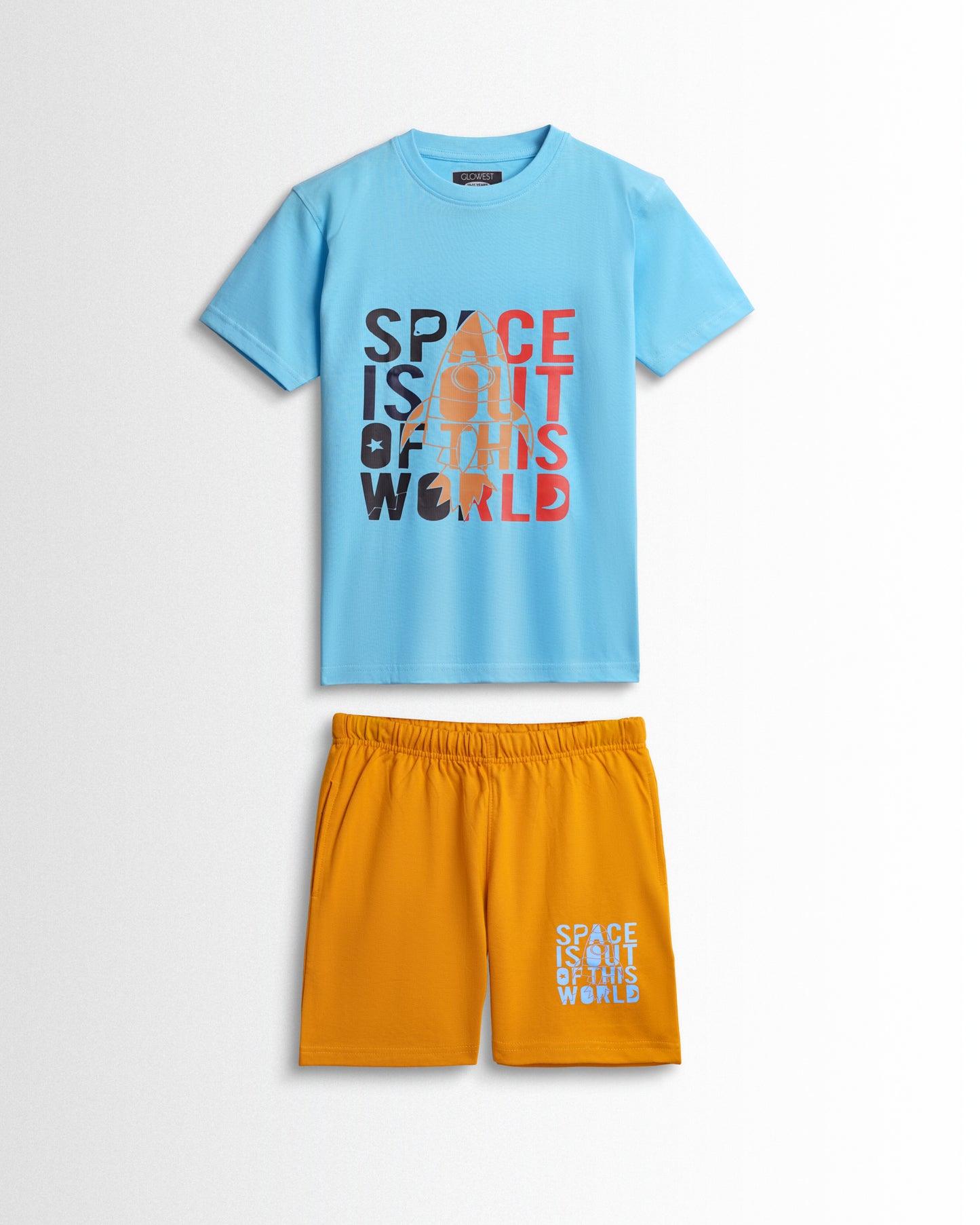 Kids Boys Set Sky Blue/Mustard