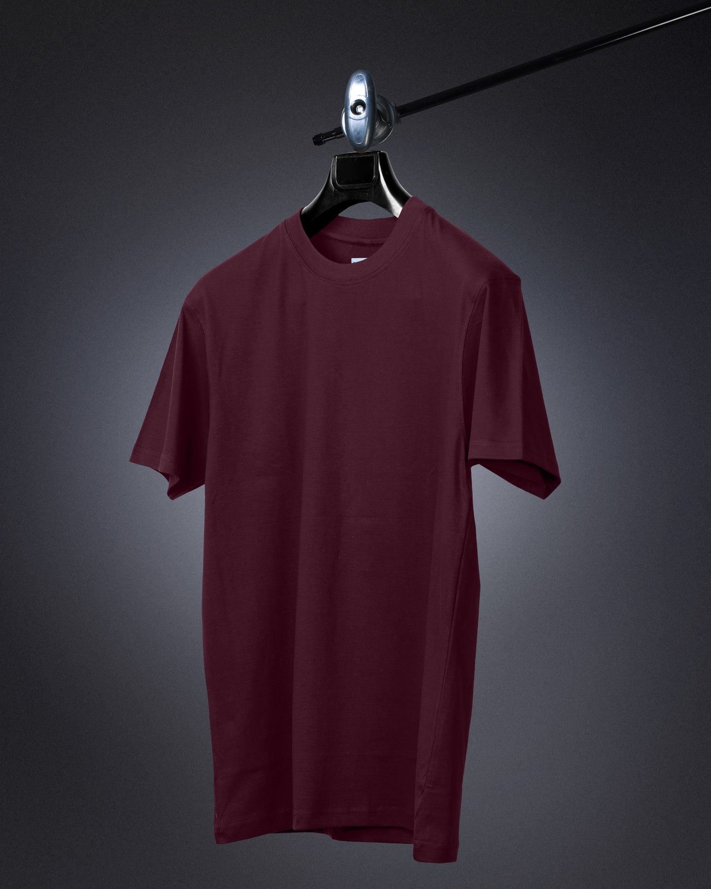 Basic Regular Fit T Shirts Unisex Maroon