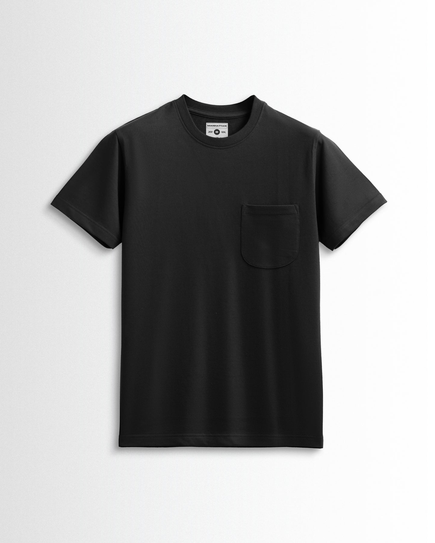 Premium Plain Pocket T Shirts Black