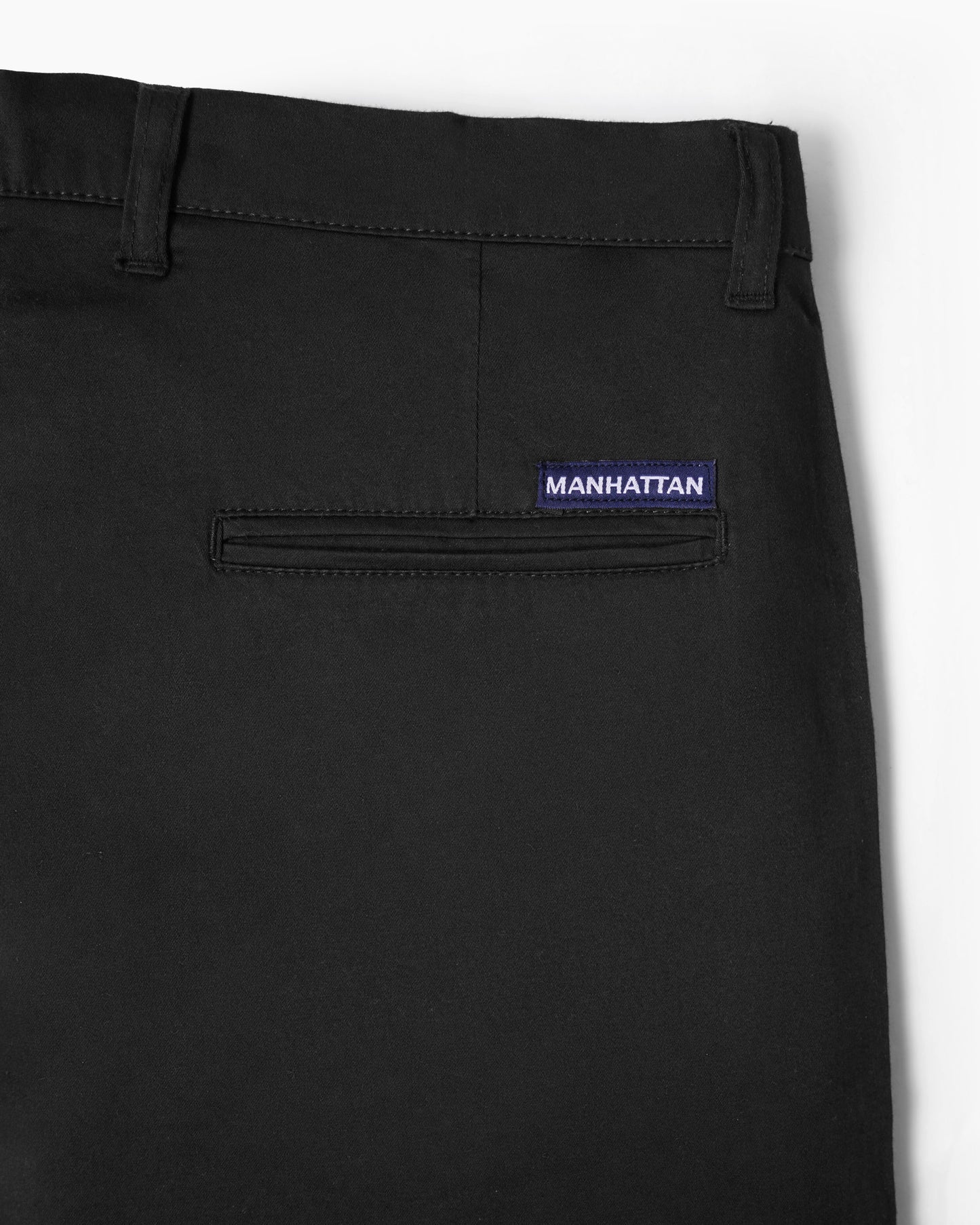 Cotton Casual Pants Black - S