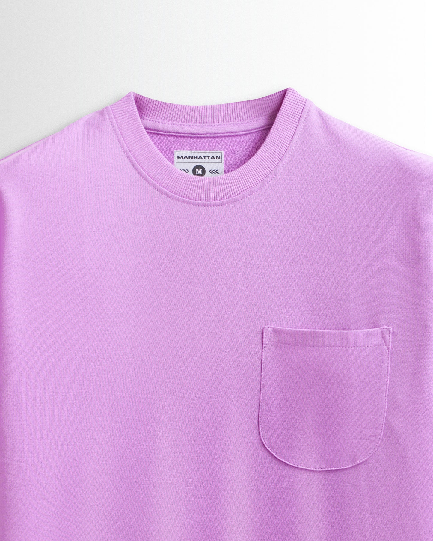 Premium Plain Pocket T Shirts Lavender