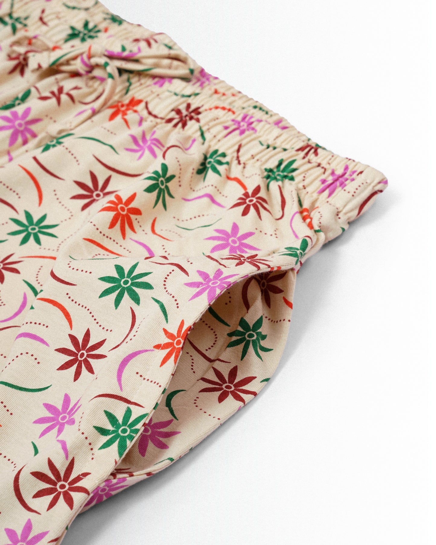 Women's Co Ord set Beach Pink Flowers