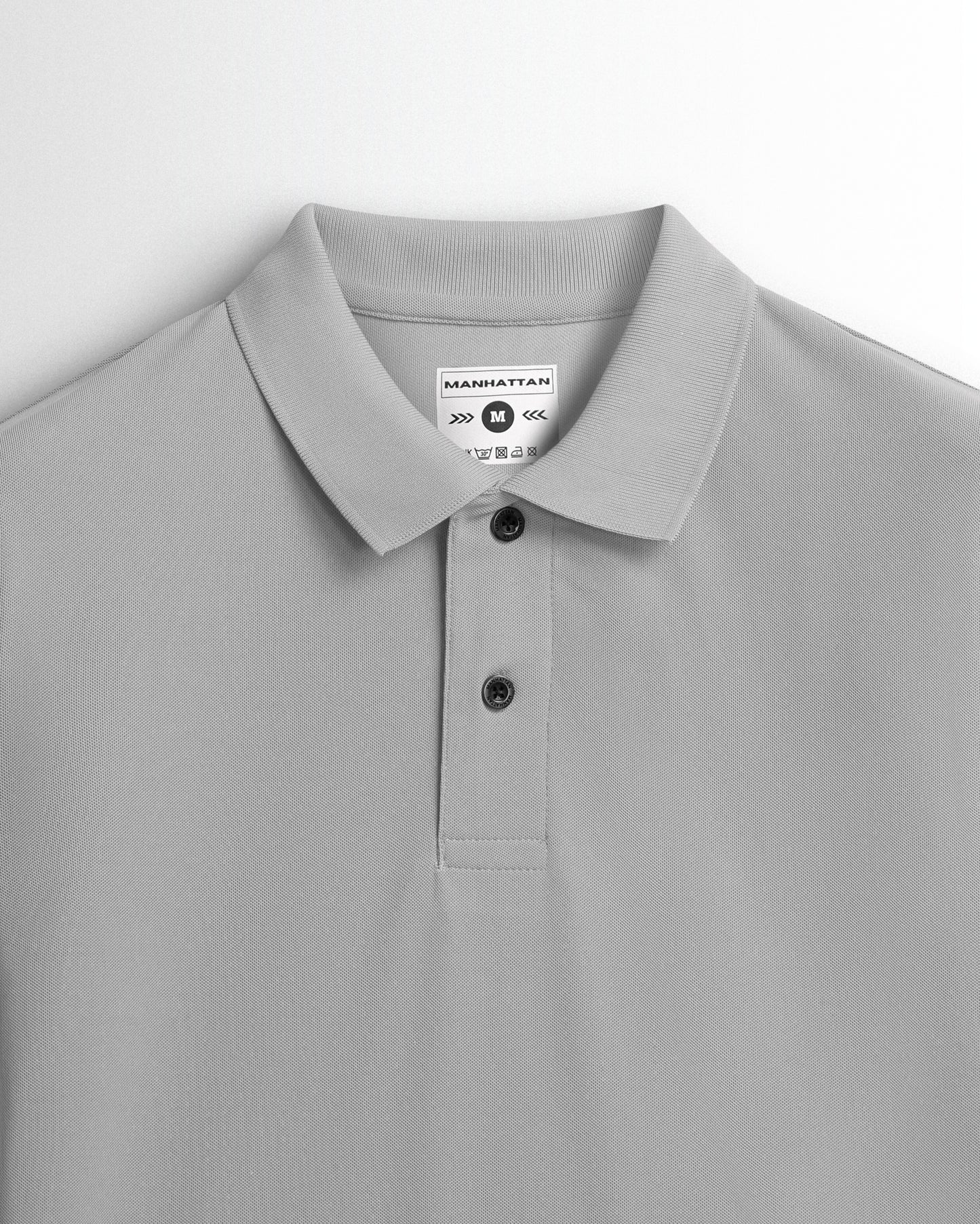 Sports Dry Fit Pearl Grey Polo T Shirts (Micro Polyester)