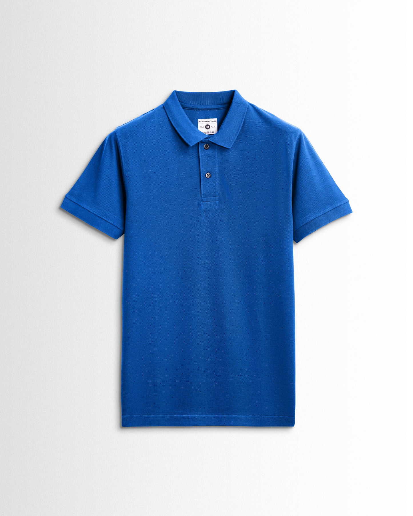 Pure Cotton Polo Plain T Shirts (Royal Blue) Without Pocket