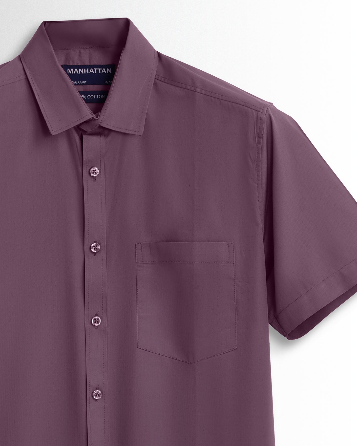 Pure Cotton Dark Purple Shirts.