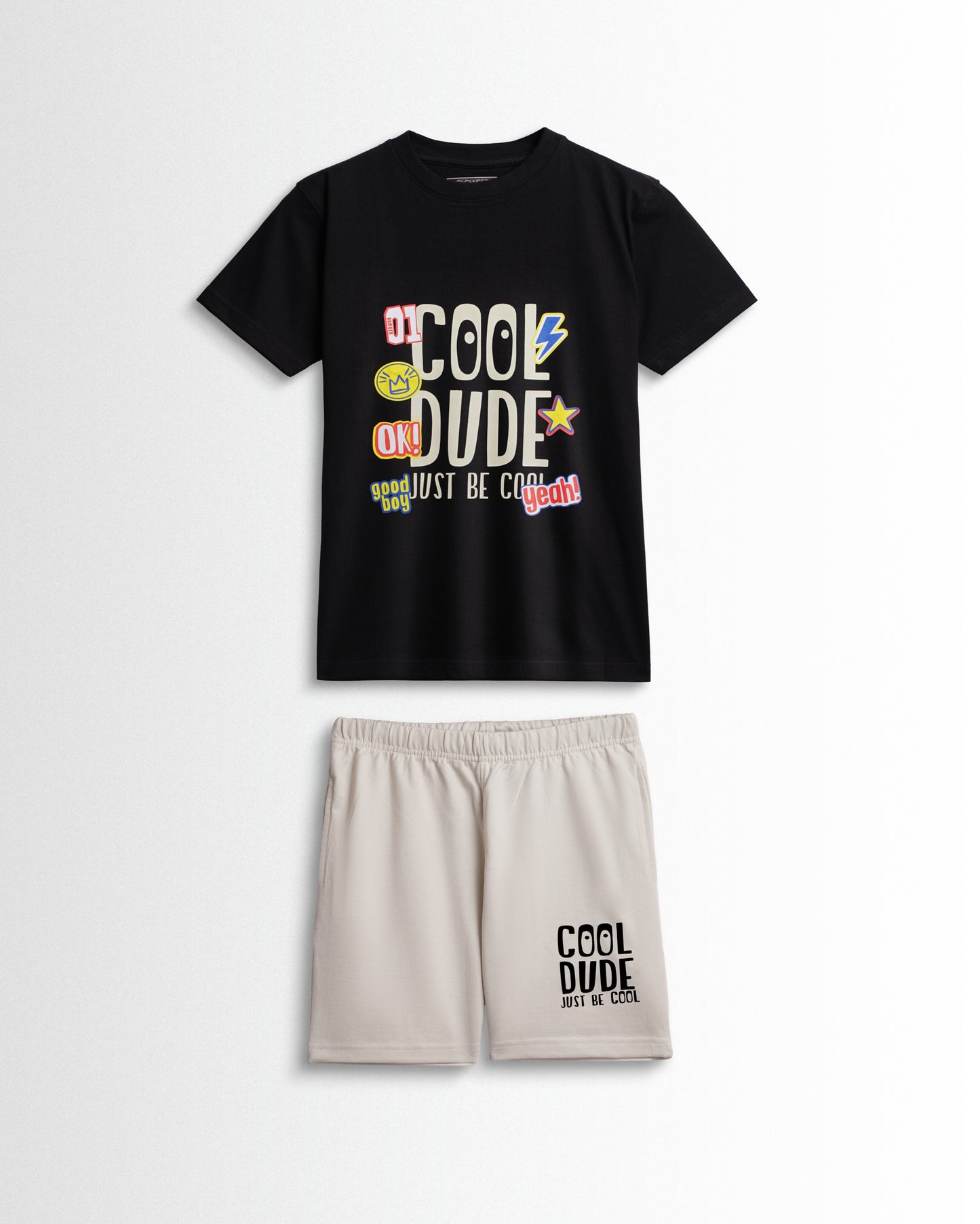Kids Boys Set Black/Beige