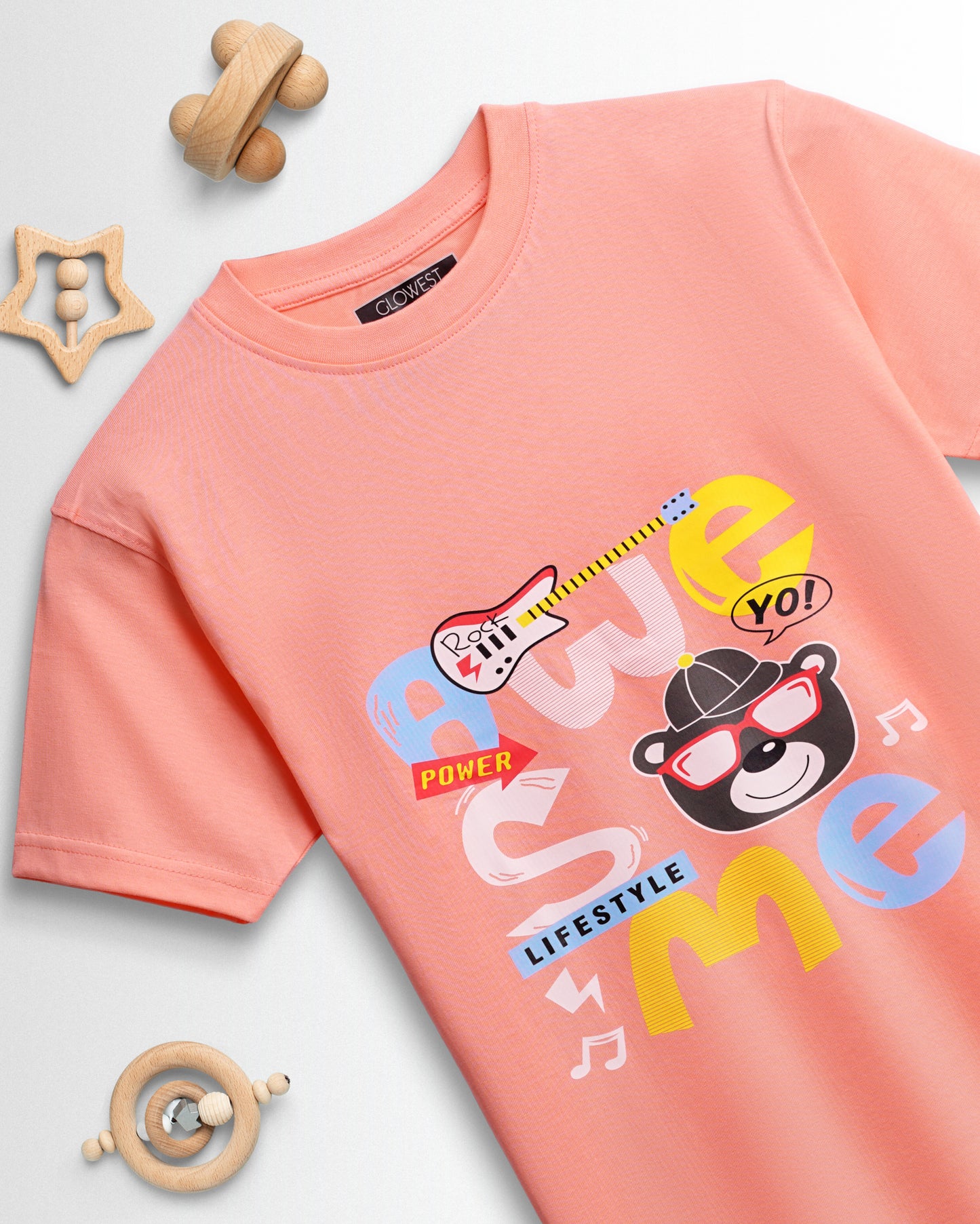Kids Boys Set Orange/Sky Blue